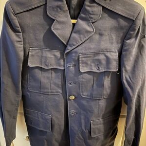 Men's Navy Blue Military Style Jacket